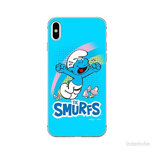 ERT GROUP Original och officiellt licensierad The Smurfs mobiltelefonfodral för iPhone XS MAX, smurf, fodral, fodral av plast, TPU silikon, skyddar mot stötar repor 5903537208473