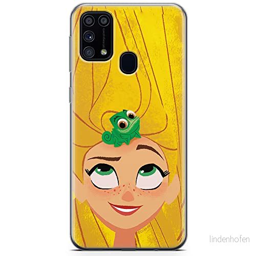 ERT GROUP mobiltelefonfodral för Samsung M31 originalt och officiellt licensierat Disney mönster Rapunzel and Pascal 001 optimalt anpassad till formen på mobiltelefonen, fodral tillverkad av TPU plast 5904805476860