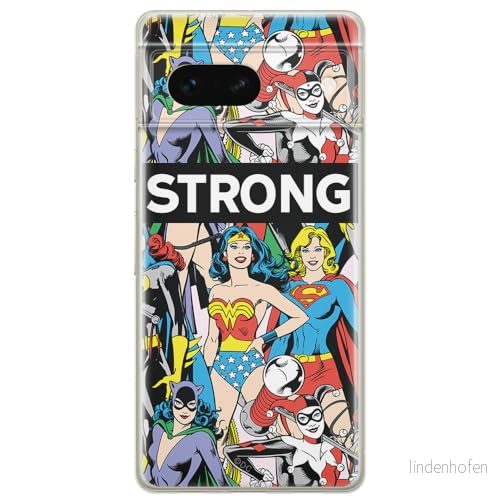 ERT GROUP mobiltelefonfodral för Google PIXEL 7 originalt och officiellt licensierat DC mönster Super Girls 003 optimalt anpassad till formen på mobiltelefonen, fodral tillverkad av TPU plast 5905795158316