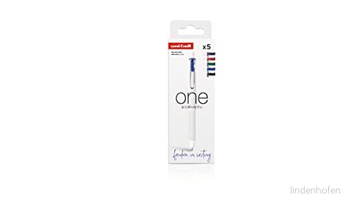 Uni ball Rollerball bläck gel One 0,7 mm fodral 5 färger CLASSIC 3296280047591