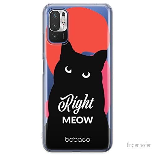 ERT GROUP mobiltelefonfodral för Xiaomi REDMI NOTE 10 5G / POCO M3 PRO originalt och officiellt licensierat Babaco mönster Cats 004 anpassad till formen på mobiltelefonen, gedeeltelijk transparant 5905131090942