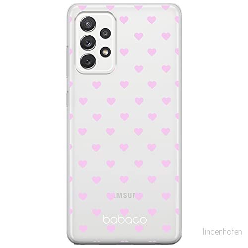 ERT GROUP mobiltelefonfodral för Samsung A52 5G / LTE 4G A52S originalt och officiellt licensierat Babaco mönster Hearts 001 anpassad till formen på mobiltelefonen, gedeeltelijk transparant 5903040062630