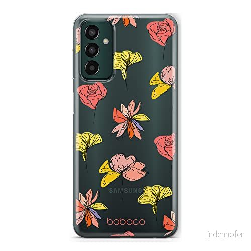 ERT GROUP mobiltelefonfodral för Samsung M13 4G originalt och officiellt licensierat Babaco mönster Flowers 012 optimalt anpassad till formen på mobiltelefonen, gedeeltelijk transparant 5905511331078