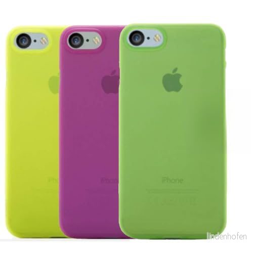 aiino italian ideas AII SET4 3X Mobiltelefon Cover Pack Z3RO Ultra Slim för iPhone 7, 8 och SE (2020) Skyddande Front/Bakre Top. Färgsättning: Grön, Lime, Rosa 8059015740564