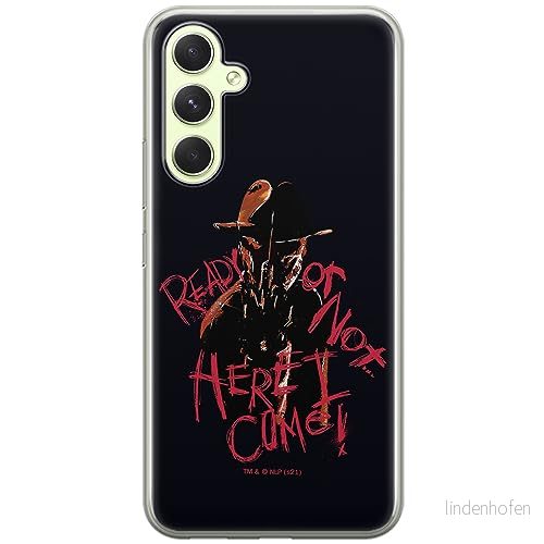 ERT GROUP mobiltelefonfodral för Samsung A54 5G originalt och officiellt licensierat Horror mönster Nightmare of Elm Street 007 anpassad till formen på mobiltelefonen, fodral tillverkad av TPU plast 5905511810788