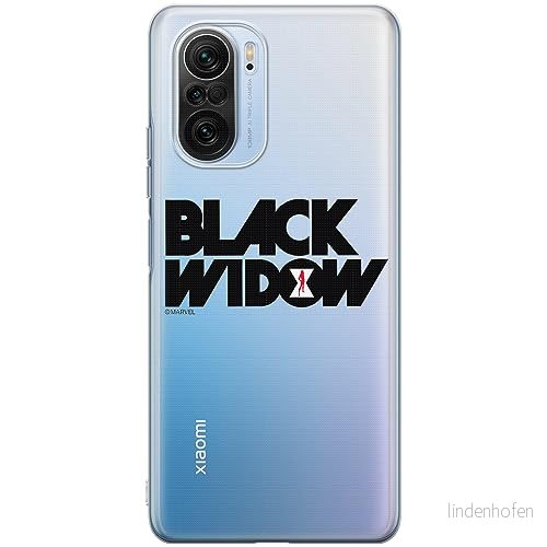ERT GROUP mobiltelefonfodral för Xiaomi MI 11i/ REDMI K40/K40 PRO/POCO F3/ F3 PRO originalt och officiellt licensierat Marvel mönster Black Widow 010, gedeeltelijk transparant 5905511877255
