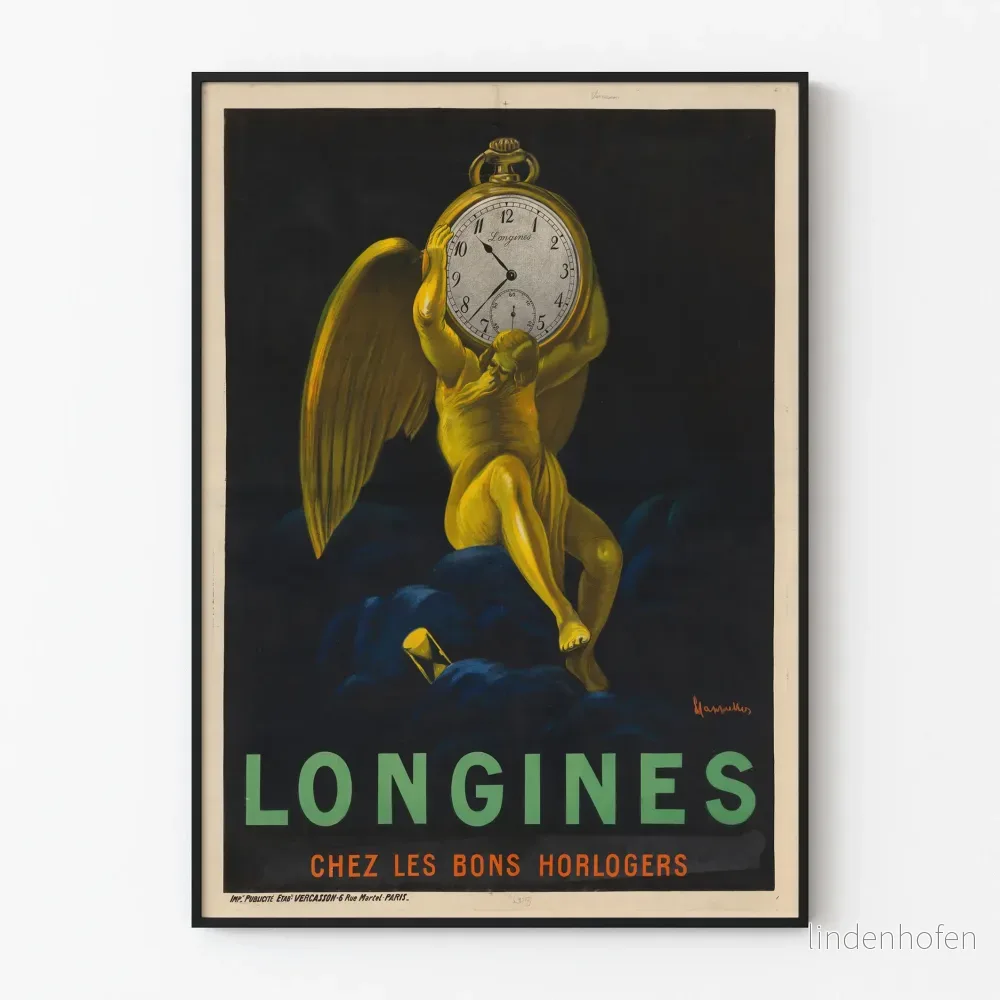 Vintageaffisch från Longines hos de bästa urmakarna