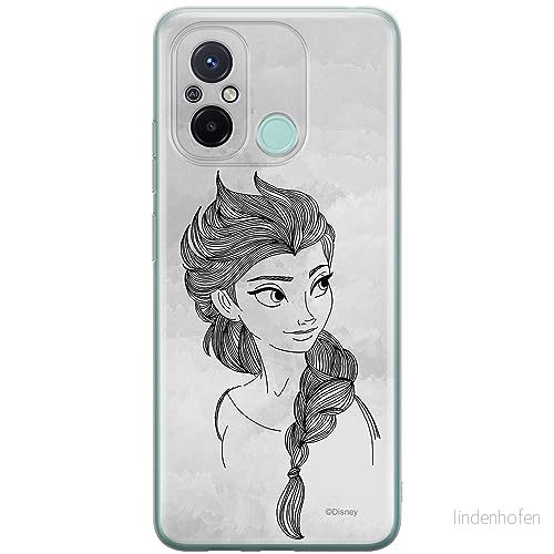 ERT GROUP mobiltelefonfodral för Xiaomi REDMI 12C/ 11A originalt och officiellt licensierat Disney mönster Elsa 009 anpassad till formen på mobiltelefonen, fodral tillverkad av TPU plast 5905511837884