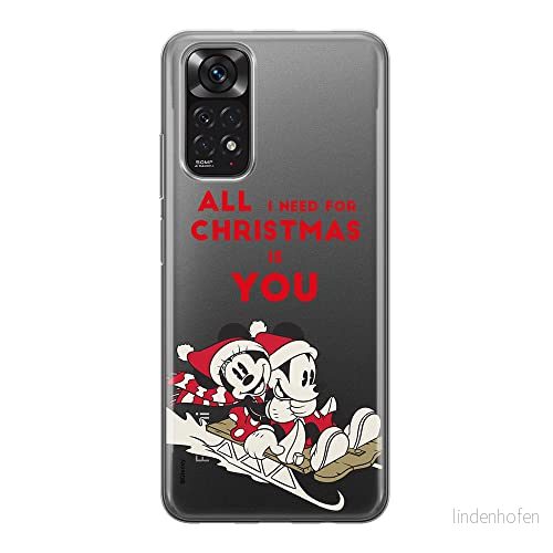 ERT GROUP mobiltelefonfodral för Xiaomi REDMI NOTE 11S 4G / 11 originalt och officiellt licensierat Disney mönster Mickey & Minnie 015, gedeeltelijk transparant 5905511555399