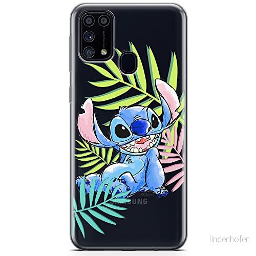 ERT GROUP mobiltelefonfodral för Samsung M31 originalt och officiellt licensierat Disney mönster Stitch 008 optimalt anpassad till formen på mobiltelefonen, gedeeltelijk transparant 5904805476952