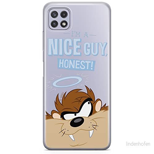 ERT GROUP mobiltelefonfodral för Samsung A22 5G originalt och officiellt licensierat Looney Tunes mönster Tasmanian 003 optimalt anpassad till formen på mobiltelefonen, gedeeltelijk transparant 5903932826685