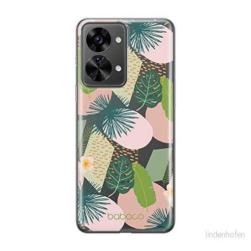 ERT GROUP mobiltelefonfodral för Oneplus NORD 2T 5G originalt och officiellt licensierat Babaco mönster Plants 012 optimalt anpassad till formen på mobiltelefonen, gedeeltelijk transparant 5905511270339