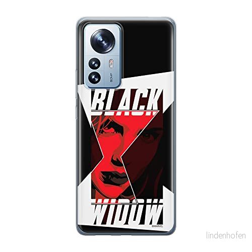 ERT GROUP mobiltelefonfodral för Xiaomi 12 / 12X originalt och officiellt licensierat Marvel mönster Black Widow 012 optimalt anpassad till formen på mobiltelefonen, fodral tillverkad av TPU plast 5905511477868