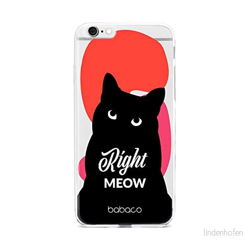 ERT GROUP mobiltelefonfodral för Iphone 6/6S originalt och officiellt licensierat Babaco mönster Cats 004 optimalt anpassad till formen på mobiltelefonen, gedeeltelijk transparant 5905131089656