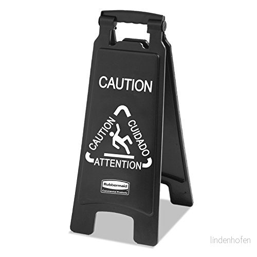 Rubbermaid Commercial Products 1867505 2 sidig varningsskylt (förpackning med 6) 86876222180