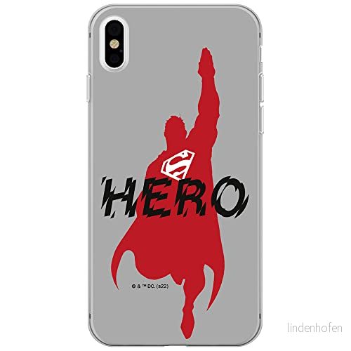 ERT GROUP mobiltelefonfodral för Iphone X/XS originalt och officiellt licensierat DC mönster Superman 038 optimalt anpassad till formen på mobiltelefonen, fodral tillverkad av TPU plast 5905131573667