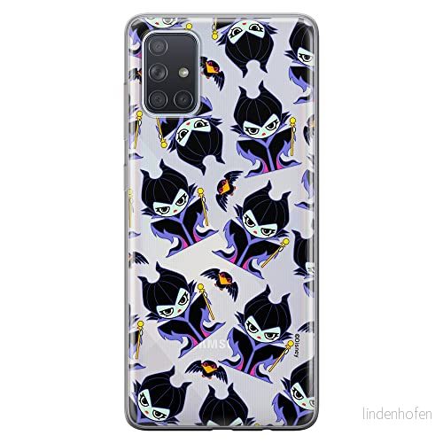 ERT GROUP mobiltelefonfodral för Samsung A71 originalt och officiellt licensierat Disney mönster Maleficent 004 optimalt anpassad till formen på mobiltelefonen, gedeeltelijk transparant 5905131483614