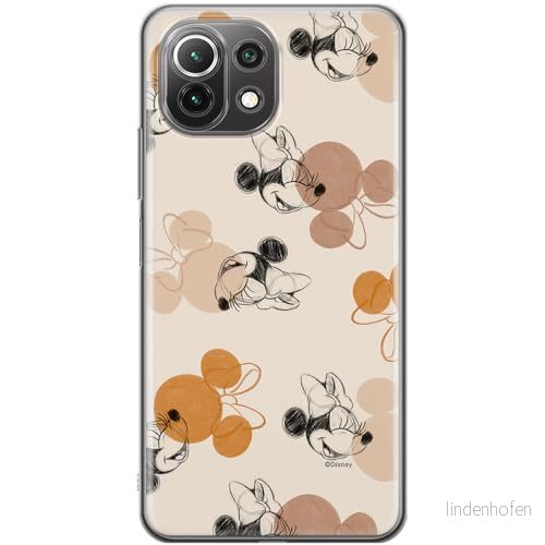 ERT GROUP mobiltelefonfodral för Xiaomi 11 LITE 4G / 5G originalt och officiellt licensierat Disney mönster Minnie 075 anpassad till formen på mobiltelefonen, fodral tillverkad av TPU plast 5905795026844