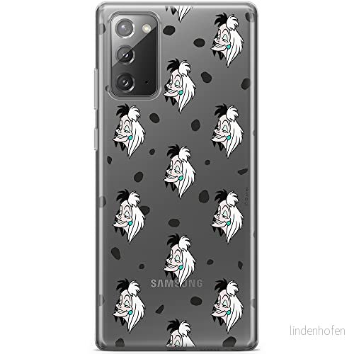 ERT GROUP mobiltelefonfodral för Samsung GALAXY NOTE 20 originalt och officiellt licensierat Disney mönster Cruella 005 optimalt anpassad till formen på mobiltelefonen, gedeeltelijk transparant 5903040445914