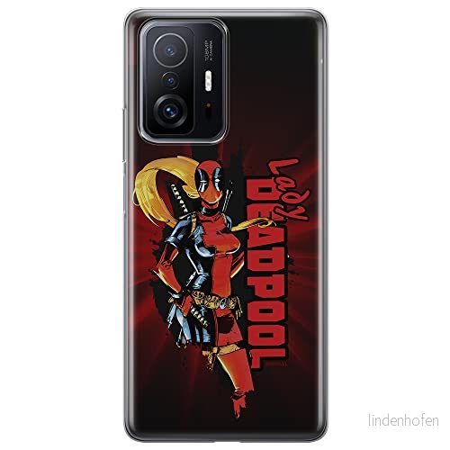 ERT GROUP mobiltelefonfodral för Xiaomi 11T 5G / PRO originalt och officiellt licensierat Marvel mönster Deadpool 009 anpassad till formen på mobiltelefonen, fodral tillverkad av TPU plast 5904805562471