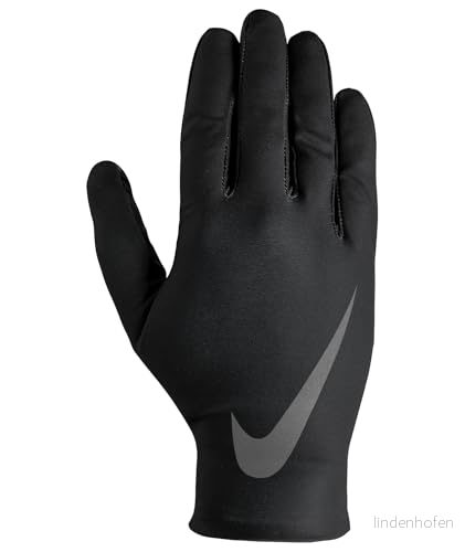 Nike Performance Base Layer Gloves Unisex Fingervantar, Small, Svart/Mörkgrå 887791139504