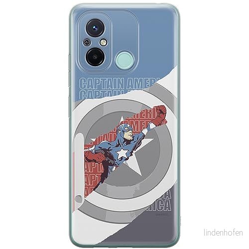 ERT GROUP mobiltelefonfodral för Xiaomi REDMI 12C/ 11A originalt och officiellt licensierat Marvel mönster Capitan America 013, fodral tillverkad av TPU plast 5905511852610