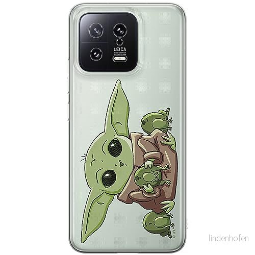 ERT GROUP mobiltelefonfodral för Xiaomi 13 originalt och officiellt licensierat Star Wars mönster Baby Yoda 014 optimalt anpassad till formen på mobiltelefonen, gedeeltelijk transparant 5905511903534