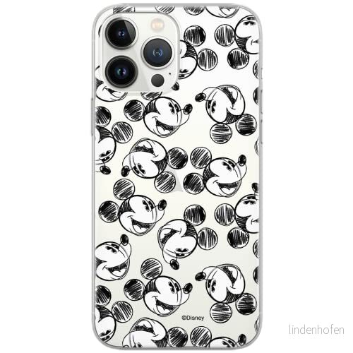 ERT GROUP mobiltelefonfodral för Apple Iphone 6/6S originalt och officiellt licensierat Disney mönster Mickey 025 Vit optimalt anpassad till formen på mobiltelefonen, gedeeltelijk transparant 5902980564372