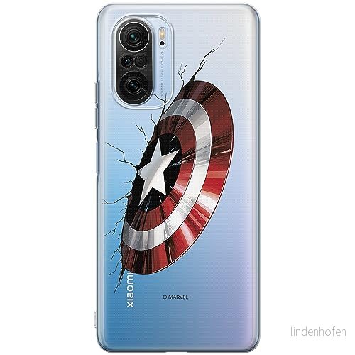 ERT GROUP mobiltelefonfodral för Xiaomi MI 11i/ REDMI K40/K40 PRO/POCO F3/ F3 PRO originalt och officiellt licensierat Marvel mönster Capitan America 023, gedeeltelijk transparant 5905511881061