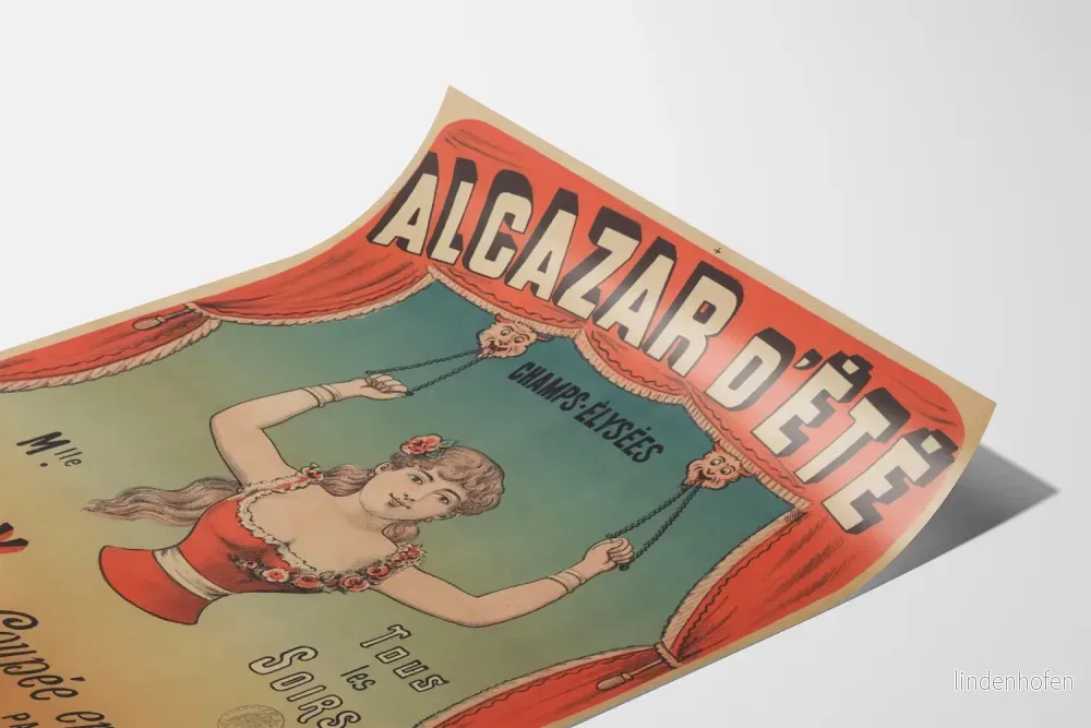 Vintageposter Alcazar sommar Champs-Élysées Mlle Mary - Bild 3