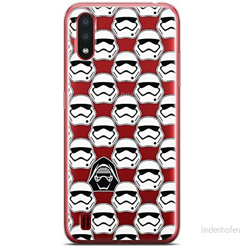 ERT GROUP mobiltelefonfodral för Samsung A01 originalt och officiellt licensierat Star Wars mönster 020 optimalt anpassad till formen på mobiltelefonen, gedeeltelijk transparant 5904805428869