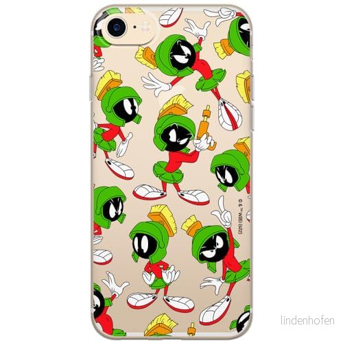 ERT GROUP mobiltelefonfodral för Iphone 7/8/ SE 2/ 3 originalt och officiellt licensierat Looney Tunes mönster Marvin 004 optimalt anpassad till formen på mobiltelefonen, gedeeltelijk transparant 5905511635046