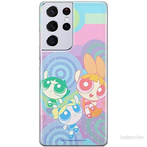 ERT GROUP mobiltelefonfodral för Samsung S21 ULTRA originalt och officiellt licensierat The Powerpuff Girls mönster 038, fodral tillverkad av TPU plast 5905511982287