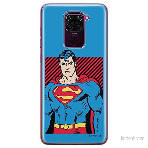 ERT GROUP mobiltelefonfodral för Xiaomi REDMI NOTE 9 originalt och officiellt licensierat DC mönster Superman 029 optimalt anpassad till formen på mobiltelefonen, fodral tillverkad av TPU plast 5905131569011