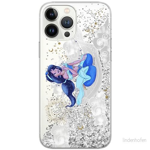 ERT GROUP mobiltelefonfodral för Apple Iphone 14 originalt och officiellt licensierat Disney mönster Jasmine 006 optimalt anpassad till formen på mobiltelefonen, med glitter overflow effekt 5905511592363