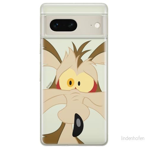 ERT GROUP mobiltelefonfodral för Google PIXEL 7 originalt och officiellt licensierat Looney Tunes mönster Coyote 001 optimalt anpassad till formen på mobiltelefonen, gedeeltelijk transparant 5905795158521