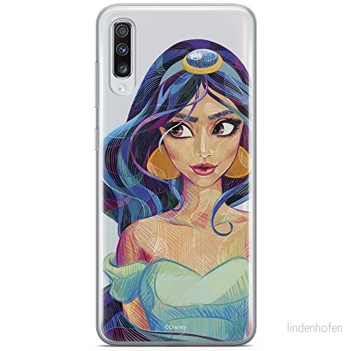 ERT GROUP mobiltelefonfodral för Samsung A70 originalt och officiellt licensierat Disney mönster Jasmine 002 optimalt anpassad till formen på mobiltelefonen, gedeeltelijk transparant 5902980410013