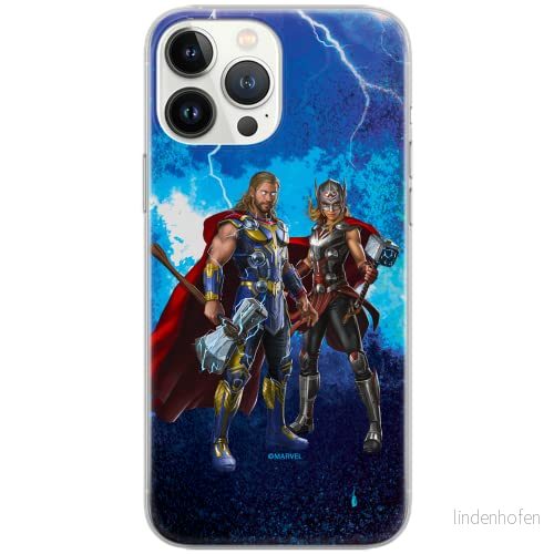 ERT GROUP mobiltelefonfodral för Iphone 13 PRO originalt och officiellt licensierat Marvel mönster Thor 009 Vit optimalt anpassad till formen på mobiltelefonen, fodral tillverkad av TPU plast 5904805174254