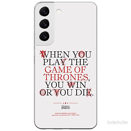 ERT GROUP mobiltelefonfodral för Samsung S22 originalt och officiellt licensierat Game od Thrones mönster of 009 anpassad till formen på mobiltelefonen, fodral tillverkad av TPU plast 5904805307812