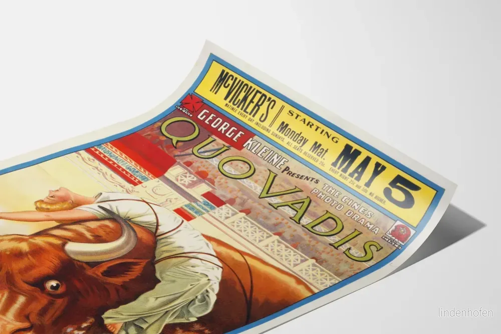 Vintageposter Quo Vadis - Väggdekoration för Retrofilm - Bild 3