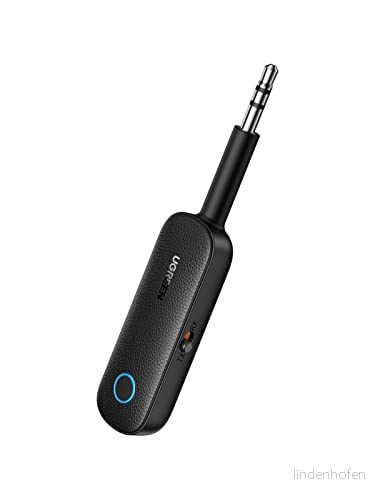 UGREEN Bluetooth 5.0 Mottagare med 3,5mm AUX Jack Trådlös Ljudadapter Inbyggd Mikrofon Sändare för TV Hem Hörlurar Högtalare Förstärkare Bil 6957303888931