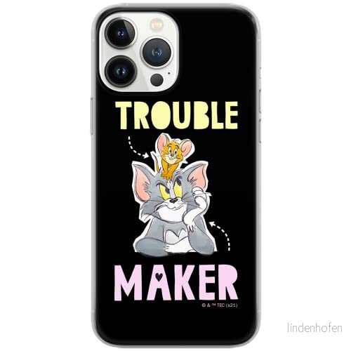 ERT GROUP mobiltelefonfodral för Samsung S10 PLUS originalt och officiellt licensierat Tom and Jerry mönster 006 Vit optimalt anpassad till formen på mobiltelefonen, fodral tillverkad av TPU plast 5904805253621