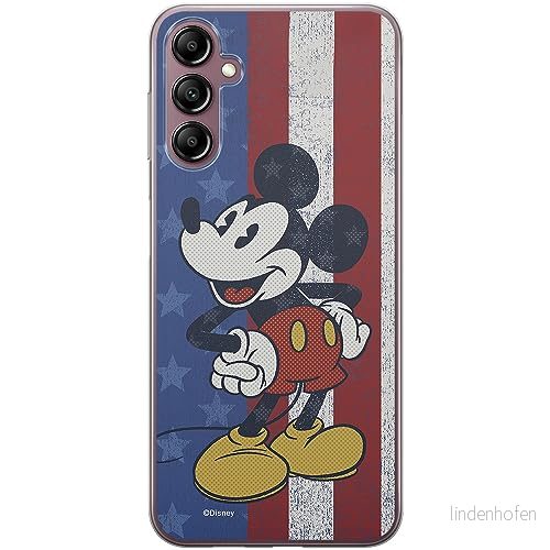 ERT GROUP mobiltelefonfodral för Samsung A14 4G/5G originalt och officiellt licensierat Disney mönster Mickey 021 optimalt anpassad till formen på mobiltelefonen, fodral tillverkad av TPU plast 5905511834326