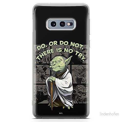 ERT GROUP mobiltelefonfodral för Samsung S10e originalt och officiellt licensierat Star Wars mönster Yoda 007 optimalt anpassad till formen på mobiltelefonen, fodral tillverkad av TPU plast 5903537300269
