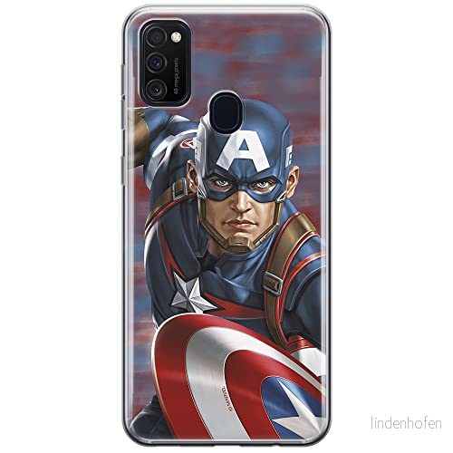 ERT GROUP mobiltelefonfodral för Samsung M21 originalt och officiellt licensierat Marvel mönster Captain America 022 optimalt anpassad till formen på mobiltelefonen, fodral tillverkad av TPU plast 5903537836928