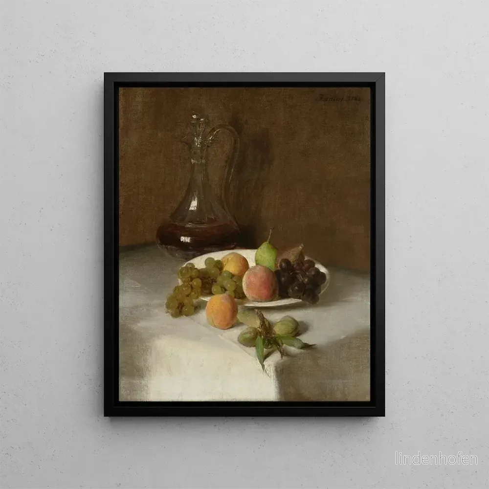 Målning Stillleben: Die Karaffe – Henri Fantin-Latour | Konsttryck Målning Stillleben: Die Karaffe – Henri Fantin-Latour | Konsttryck