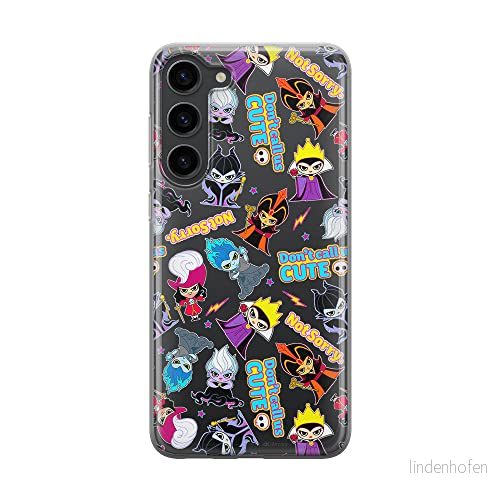 ERT GROUP mobiltelefonfodral för Samsung S23 originalt och officiellt licensierat Disney mönster Villains 008 optimalt anpassad till formen på mobiltelefonen, gedeeltelijk transparant 5905511435073