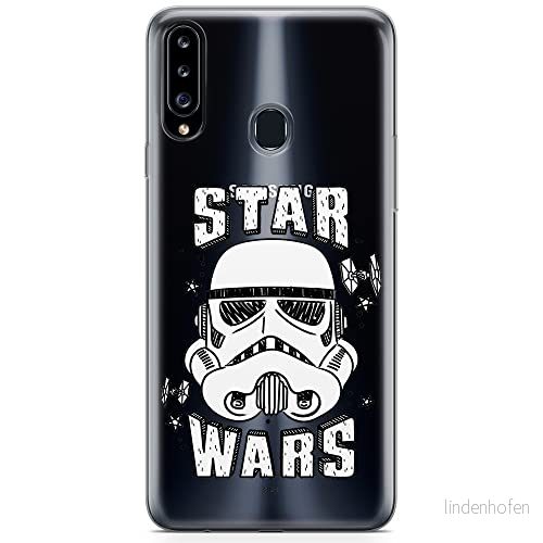 ERT GROUP mobiltelefonfodral för Samsung A20S originalt och officiellt licensierat Star Wars mönster Stormtrooper 013 optimalt anpassad till formen på mobiltelefonen, gedeeltelijk transparant 5904805440915