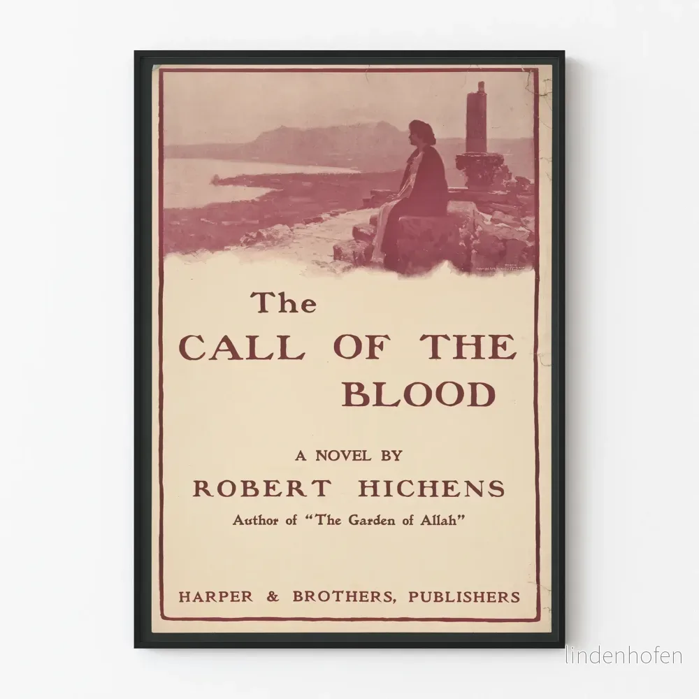 Vintageaffisch The Call of the Blood av Robert Hichens