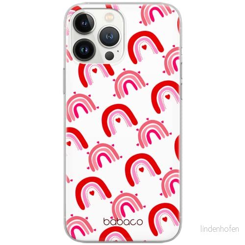 ERT GROUP mobiltelefonfodral för Apple Iphone 12/12 PRO originalt och officiellt licensierat Babaco mönster Rainbow 001 Vit optimalt anpassad till formen på mobiltelefonen, gedeeltelijk transparant 5904805039041